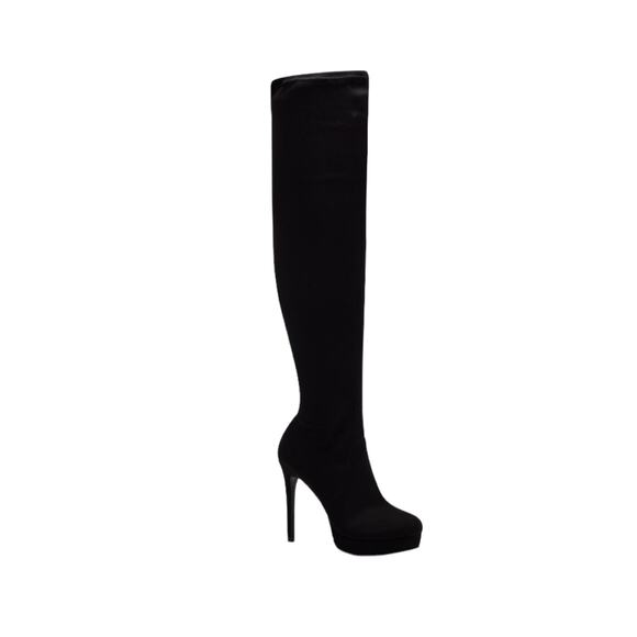 Thalia Sodi Women's Clarissa Over The Knee Boots Black Size 7 1/2 - Picture 1 of 4